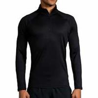 Brooks Dash Mens Running Top Black Long Sleeve Half Zip Run Breathable Jogging - S Regular