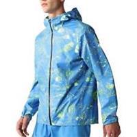 The North Face Higher Mens Running Jacket Blue Waterproof Hooded Run Breathable