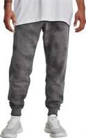 Under Armour Rival Fleece Mens Training Joggers Grey Printed Pockets Sweatpants