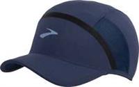 Brooks Base Running Cap Blue Lightweight Run Moisture Wicking Breathable Hat