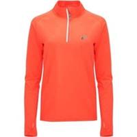 More Mile Vivid Womens Running Top Orange Long Sleeve Half Zip Run Hi Vis Jersey - S Regular