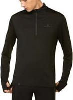 Ronhill Tech Merino Mens Running Top Black Long Sleeve Half Zip Run Lightweight - S Regular