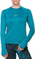 Ronhill Tech Winter Womens Running Top Blue Long Sleeve Base Layer Thermal Run - XL Regular