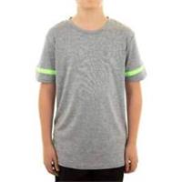 More Mile Marl Boys Running Top Grey Short Sleeve Junior Kids Run T-Shirt Youth - UK Size Juniors