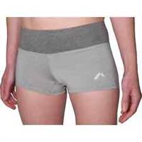 More Mile Marl Womens Running Shorts Grey 3 Inch Fitted Sports Training Run Gym