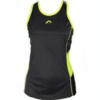 More Mile Racer Back Womens Running Vest Black Run Lightweight Training Tank Top