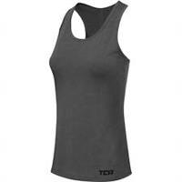 TCA Natural Performance Womens Running Vest Grey Run Lightweight Tank Top Ladies