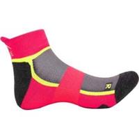 More Mile Bamboo Comfort Womens Running Socks Pink Cushioned Anti Blister Sports - UK 5.5 - 8 Regular