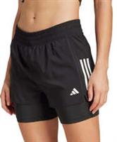 adidas Own The Run ClimaCool Womens Running Shorts Black 2 In 1 Twin Short