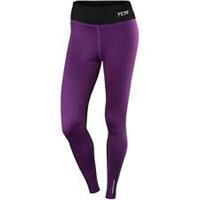 TCA SuperThermal Performance Womens Running Tights Purple Thermal Run Sports - S Regular