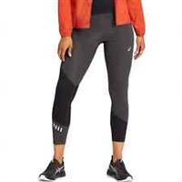 Asics Lite-Show Womens Running Tights Grey Run Breathable Sports Training Ladies - S Regular