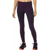 Asics Winter Womens Running Tights Purple Run Sports Training Jogging Ladies Gym - S Regular