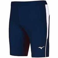 Mizuno Core Mens Short Tights Blue Running Compression Fitted Sports Run Shorts