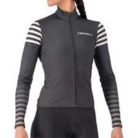 Castelli Autunno Womens Cycling Jersey Grey Long Sleeve Reflective Thermal Top - XL Regular