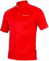 Endura Xtract II Mens Cycling Jersey Red Short Sleeve Reflective Bike Ride Top - M Regular