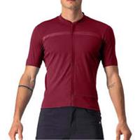 Castelli Unlimited Allroad Mens Cycling Jersey Red Short Sleeve MTB Road Top - 2XL Regular