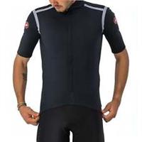 Castelli Gabba ROS Mens Cycling Jersey Black Short Sleeve Reflective Bike Top - M Regular