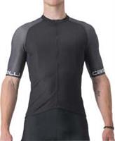 Castelli Entrata VI Mens Cycling Jersey Black Short Sleeve Reflective Bike Top - M Regular