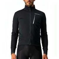 Castelli GO Mens Cycling Jacket Black Windproof Reflective Softshell Lightweight