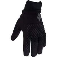 Fox Defend Pro Winter Full Finger Cycling Gloves Black Waterproof Fleece Bike