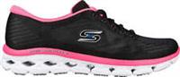 Skechers Glide Step Flex Womens Training Shoes Black Gym Workout Sports Trainers