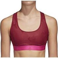 adidas Dont Rest Iteration Womens Sports Bra Pink Support Compression Gym Run