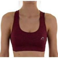 More Mile Train To Run Womens Running Crop Top Purple Support Moisture Wicking