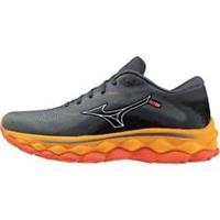 Mizuno Wave Sky 7 Womens Running Shoes Grey Cushioned Carbon Comfort Trainers