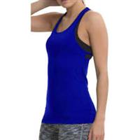 TCA Tech Racerback Womens Running Vest Blue Run Sleeveless Performance Tank Top