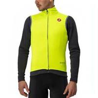 Castelli Perfetto ROS Mens Cycling Gilet Yellow Windproof Reflective Lightweight