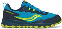 Saucony Peregrine KDZ Junior Trail Running Shoes Blue Kids Offroad All-Terrain