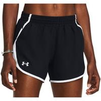 Under Armour Fly By Womens Running Shorts Black 3 Inch Lightweight Zip Pocket