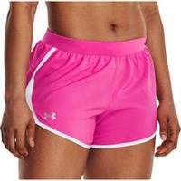 Under Armour Fly By 2.0 Womens Running Shorts Pink Lightweight Lined Breathable