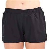 More Mile Racer Split Womens Running Shorts Black Lightweight Zip Pocket Lined