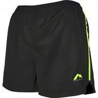 More Mile Square-Cut Womens Running Shorts Black Moisture Wicking Zip Pocket Run