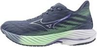 Mizuno Wave Rider 28 Womens Running Shoes Blue Cushioned Sports Comfort Trainers