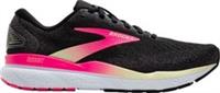 Brooks Ghost 16 Womens Running Shoes Black Cushioned Comfort Sports Run Trainers