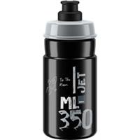 Elite Jet 66mm Youth 350ml Water Bottle Black Cycling Hydration Drinks