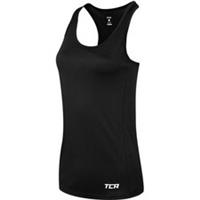 TCA Womens Sports Vest Black Breathable Gym Running Training Workout Tank Top