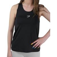 Gymshark Womens Training Vest Black Workout Fitness Breathable Excerise Tank Top