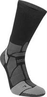 Hilly Marathon Fresh Crew Running Socks Black Cushioned Sports Training Run Mens