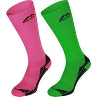 More Mile California Long Compression Socks 2 Pack Multi Running Sports Run