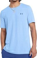 Under Armour Seamless Grid Mens Training Top Blue Short Sleeve Running T-Shirt