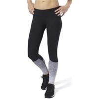 Reebok Lux Fade Womens Training Tights Black Gym Workout Fitness Excerise Ladies