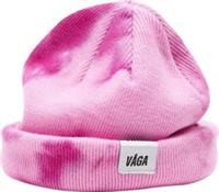 Vaga Fine Rib Tie Dye Running Beanie Pink Run Hat Mens Womens