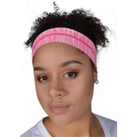 More Mile Flyaway Tamer Headband Pink Womens Gym Reflective Headwear Ladies