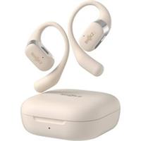 Shokz OpenFit Wireless Bone Conduction Running Headphones Beige Padded Comfort
