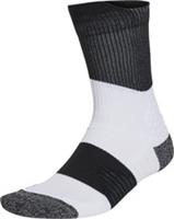adidas RunXBOOST Running Socks White Cushioned Arch Support Crew Sports Training