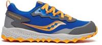 Saucony Peregrine KDZ Shield Junior Trail Running Shoes Blue Kids Offroad Run
