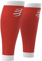 Compressport R1 Compression Calf Sleeves Red Running Run Sports Calf Guards Mens